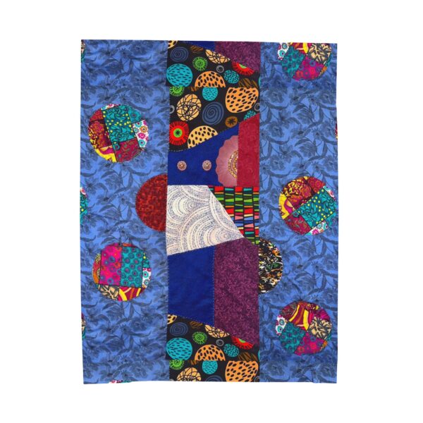 Abstract Patchwork Velveteen Blanket (Treasures)